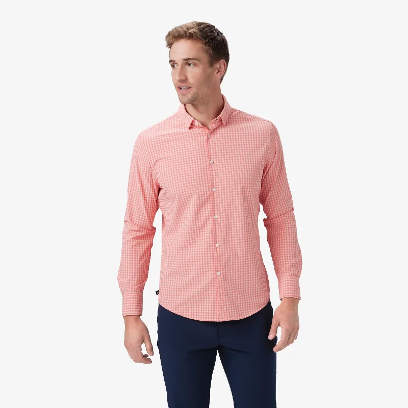 Men's Tailored Fit Checkered Casual Shirts in Multicolor for a Smart - Casual EnsembleTea Rose Micro Gingham Men's Tailored Fit Checkered Casual Shirts in Multicolor for a Smart - Casual EnsembleTea Rose Micro Gingham