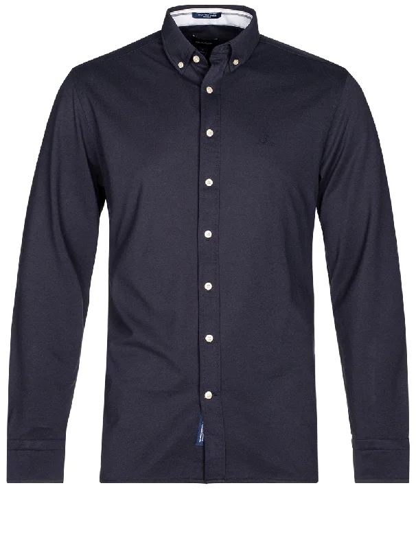 Men's Long - Line Oversized Casual Shirts in Dark Gray for a Relaxed and Modern LookTech Prep Regular Pique Button-down Evening Blue Men's Long - Line Oversized Casual Shirts in Dark Gray for a Relaxed and Modern LookTech Prep Regular Pique Button-down Evening Blue
