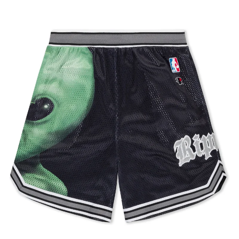 Men's elastic waistband lounge shorts for lazy weekends at homeWe Come In Peace Basketball Shorts (Black) Men's elastic waistband lounge shorts for lazy weekends at homeWe Come In Peace Basketball Shorts (Black)