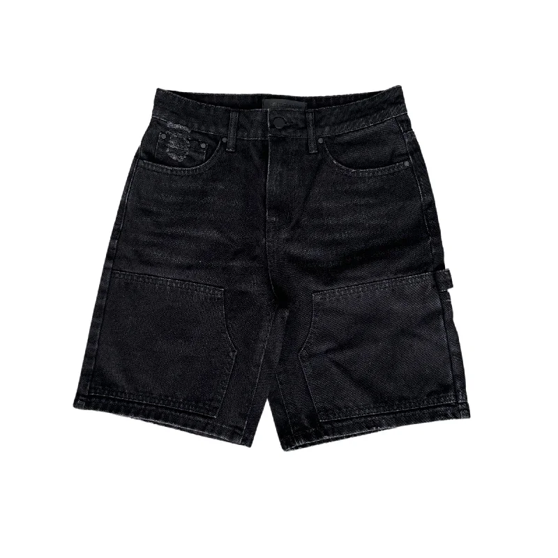 Men's high - waisted swim shorts with UPF protection for beach vacationsWorkman Shorts - Washed Black Men's high - waisted swim shorts with UPF protection for beach vacationsWorkman Shorts - Washed Black