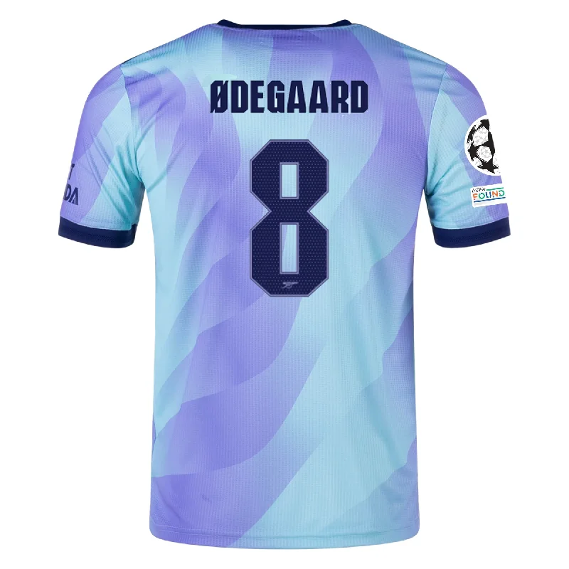 Men's Basketball Jerseys in Sleeveless Design for Enhanced Mobility on the Courtadidas Arsenal Authentic Martin Ødegaard Third Jersey w/ Champions League Patches 24/25 (Clear Aqua/Light Flash Purple)