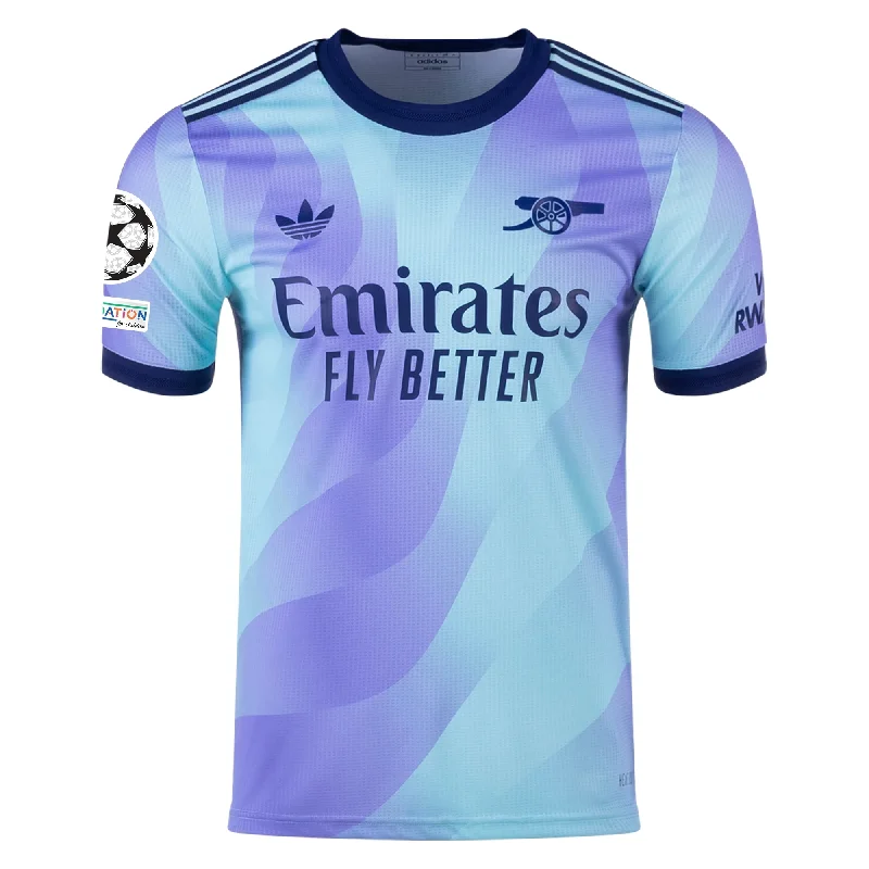Men's NBA Authentic Team Jerseys in Official Team Colors for True Basketball Fansadidas Arsenal Authentic Third Jersey w/ Champions League Patches 24/25 (Clear Aqua/Light Flash Purple) Men's NBA Authentic Team Jerseys in Official Team Colors for True Basketball Fansadidas Arsenal Authentic Third Jersey w/ Champions League Patches 24/25 (Clear Aqua/Light Flash Purple)