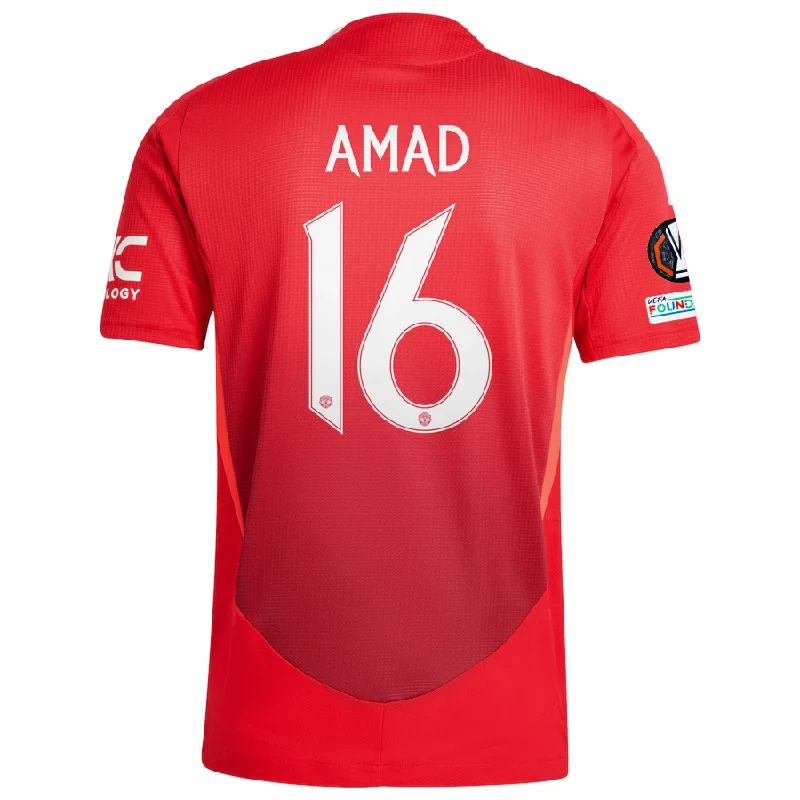 Men's Football Jerseys with Embroidered Club Badges for a Premium and Authentic Appealadidas Manchester United Authentic Amad Diallo Home Jersey w/ Europa League Patches 24/25 (MUFC Red/Bright Red) Men's Football Jerseys with Embroidered Club Badges for a Premium and Authentic Appealadidas Manchester United Authentic Amad Diallo Home Jersey w/ Europa League Patches 24/25 (MUFC Red/Bright Red)