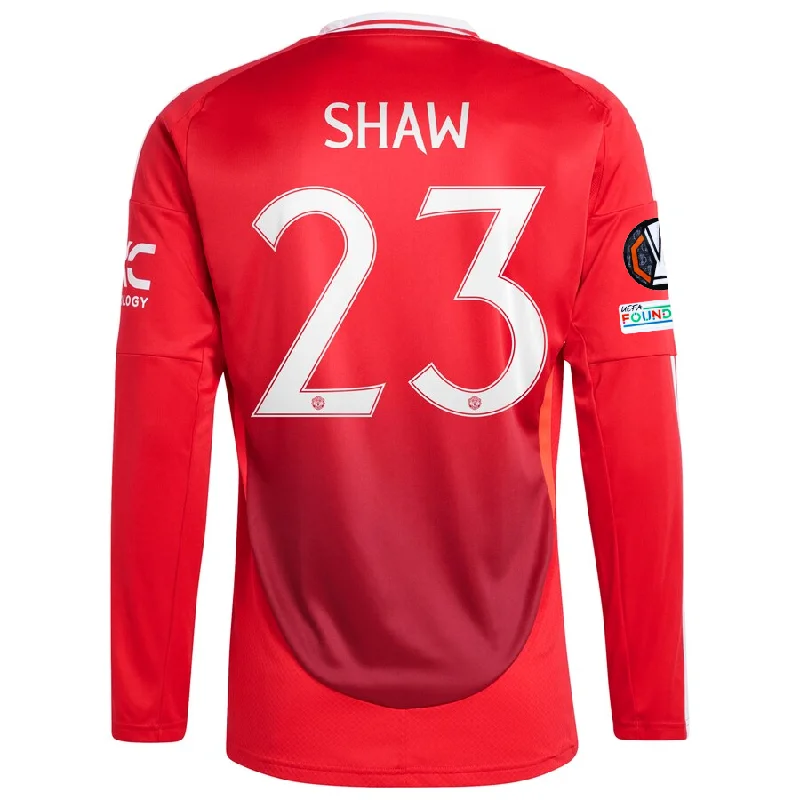 Men's Sustainable Organic Cotton Rugby Jerseys for Eco - Conscious Sports Enthusiastsadidas Manchester United Luke Shaw Long Sleeve Home Jersey w/ Europa League Patches 24/25 (Red) Men's Sustainable Organic Cotton Rugby Jerseys for Eco - Conscious Sports Enthusiastsadidas Manchester United Luke Shaw Long Sleeve Home Jersey w/ Europa League Patches 24/25 (Red)