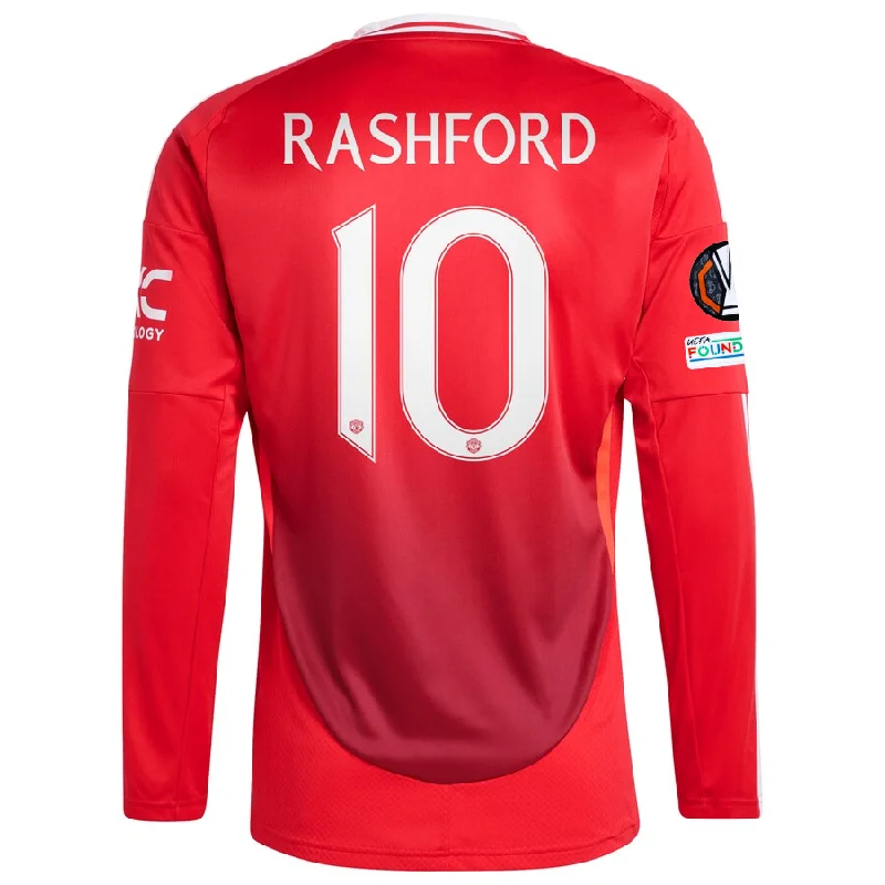 Men's Football Jerseys with Embroidered Club Badges for a Premium and Authentic Appealadidas Manchester United Marcus Rashford Long Sleeve Home Jersey w/ Europa League Patches 24/25 (Red) Men's Football Jerseys with Embroidered Club Badges for a Premium and Authentic Appealadidas Manchester United Marcus Rashford Long Sleeve Home Jersey w/ Europa League Patches 24/25 (Red)