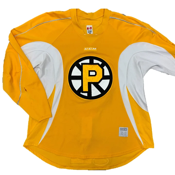 Men's Replica Hockey Jerseys of Star Players for Devoted Ice Hockey SupportersAHL - Used CCM Practice Jersey - Providence Bruins (Yellow) Men's Replica Hockey Jerseys of Star Players for Devoted Ice Hockey SupportersAHL - Used CCM Practice Jersey - Providence Bruins (Yellow)