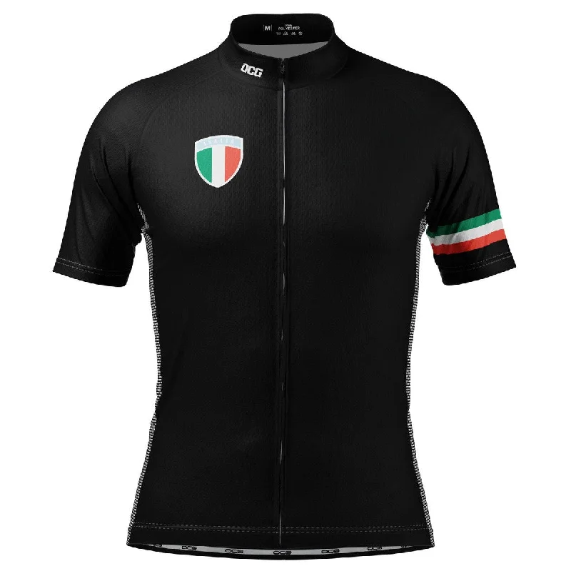 Men's Custom - Embroidered Volleyball Jerseys for Team Uniforms or Personalized GearMen's Classic Italia Black Short Sleeve Cycling Jersey Men's Custom - Embroidered Volleyball Jerseys for Team Uniforms or Personalized GearMen's Classic Italia Black Short Sleeve Cycling Jersey