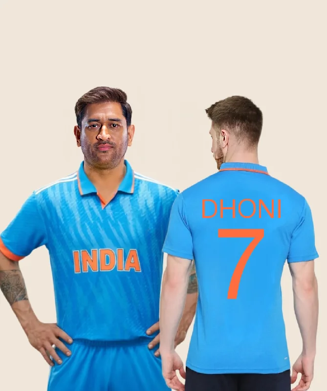 Men's Throwback Tennis Jerseys Inspired by Iconic Matches and PlayersDhoni Indian world cup Jersey 2023-24- Player Edition Men's Throwback Tennis Jerseys Inspired by Iconic Matches and PlayersDhoni Indian world cup Jersey 2023-24- Player Edition