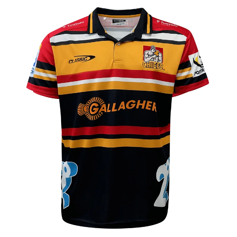 Men's Throwback Rugby Jerseys of Historic Matches and Teams for Rugby History BuffsGallagher Chiefs Super Rugby Heritage Jersey by Classic Sportswear Men's Throwback Rugby Jerseys of Historic Matches and Teams for Rugby History BuffsGallagher Chiefs Super Rugby Heritage Jersey by Classic Sportswear