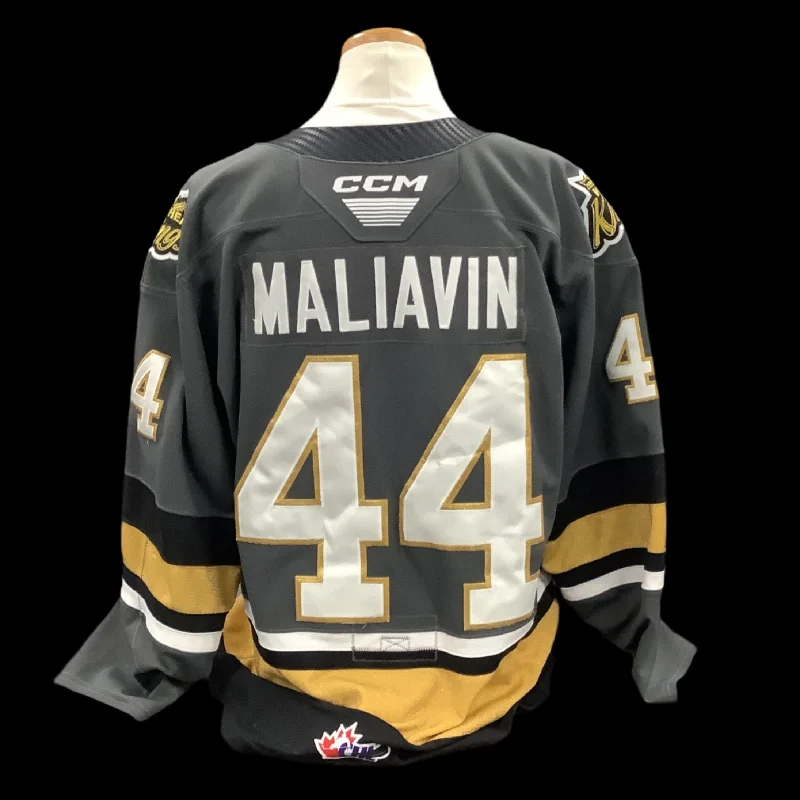 Men's Moisture - Wicking Golf Jerseys with UV Protection for Comfortable Rounds on the CourseGame Used Grey Jersey 2023/24 #44 Maliavin Men's Moisture - Wicking Golf Jerseys with UV Protection for Comfortable Rounds on the CourseGame Used Grey Jersey 2023/24 #44 Maliavin