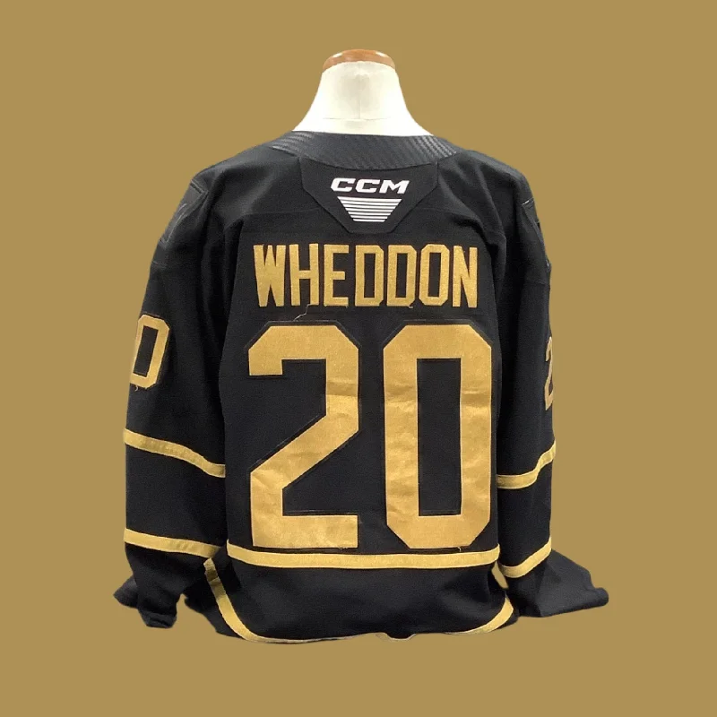 Men's Custom - Embroidered Volleyball Jerseys for Team Uniforms or Personalized GearGame Used Black Jersey 2023/24 #20 Wheddon