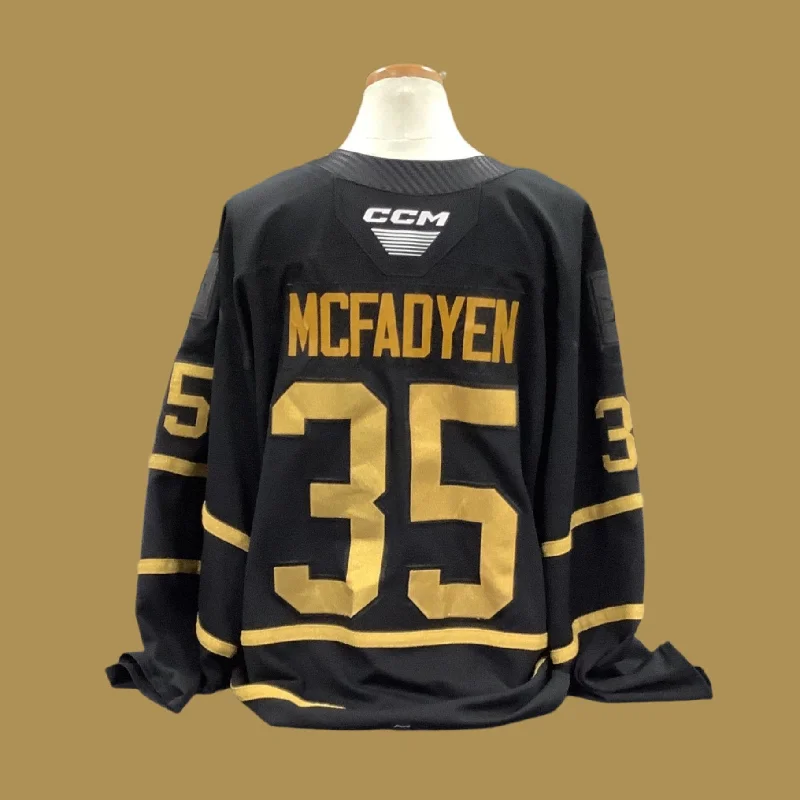 Men's Retro Soccer Jerseys of Famous Clubs from the 90s for Nostalgic Football EnthusiastsGame Used Black Jersey 2023/24 #35 Mcfadyen