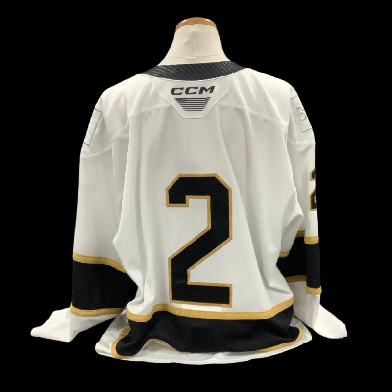 Men's Replica Hockey Jerseys of Star Players for Devoted Ice Hockey SupportersGame Official White Jersey 2023/24 #2