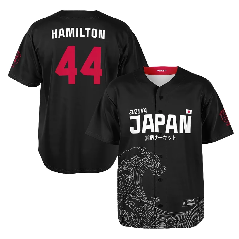 Men's Football Jerseys with Embroidered Club Badges for a Premium and Authentic AppealHamilton - Carbon Black Suzuka "Great Wave" Jersey Men's Football Jerseys with Embroidered Club Badges for a Premium and Authentic AppealHamilton - Carbon Black Suzuka "Great Wave" Jersey