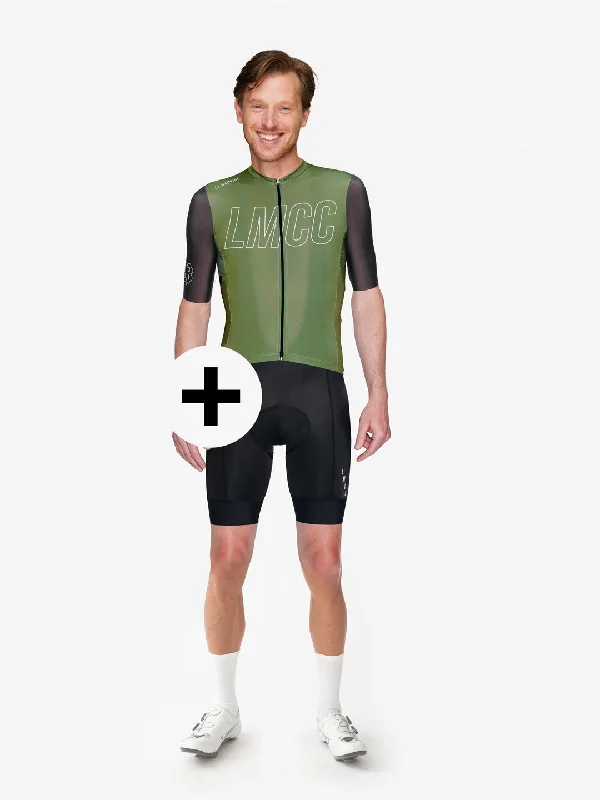 Men's Football Jerseys with Embroidered Club Badges for a Premium and Authentic AppealLMCC - Cycling Jersey - Sage Green + Bib Shorts - Bundle Men's Football Jerseys with Embroidered Club Badges for a Premium and Authentic AppealLMCC - Cycling Jersey - Sage Green + Bib Shorts - Bundle