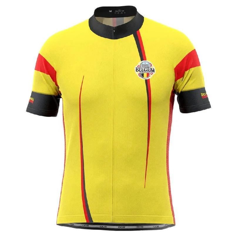Men's Authentic Soccer Jerseys of National Teams for International Football EventsMen's Belgium Flag National Short Sleeve Cycling Jersey Men's Authentic Soccer Jerseys of National Teams for International Football EventsMen's Belgium Flag National Short Sleeve Cycling Jersey
