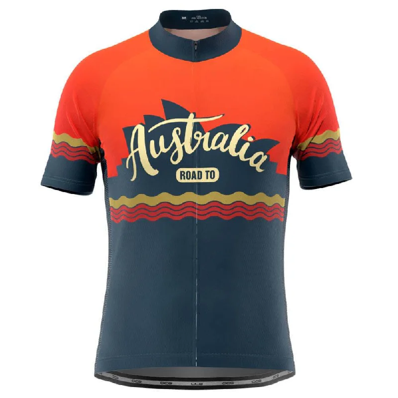 Men's Limited - Release American Football Jerseys of Rookie Stars for Early Adopters and FansMen's Road to Australia Short Sleeve Cycling Jersey Men's Limited - Release American Football Jerseys of Rookie Stars for Early Adopters and FansMen's Road to Australia Short Sleeve Cycling Jersey