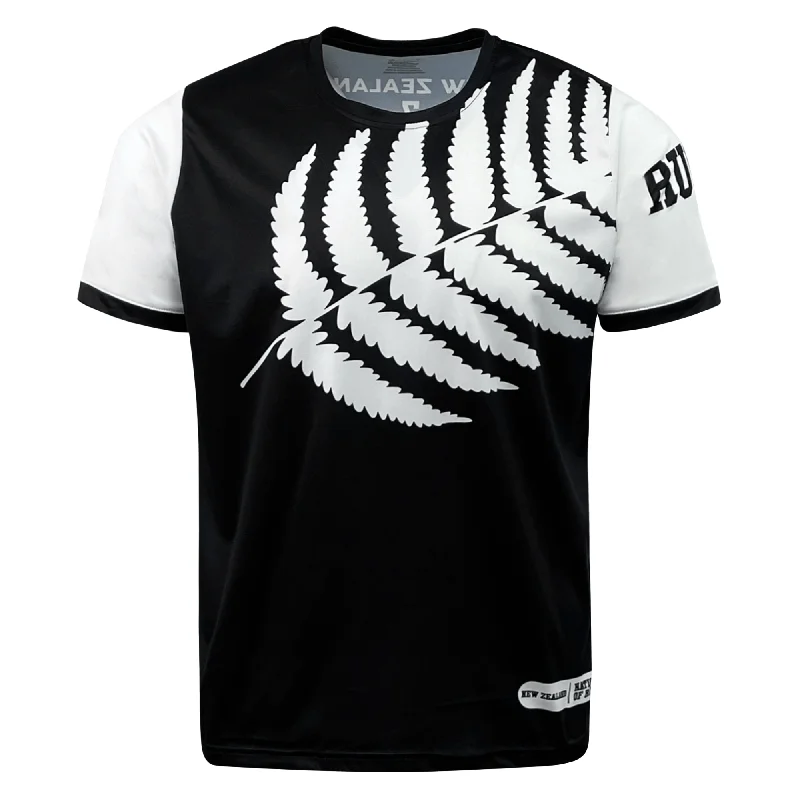Men's Retro Hockey Jerseys with Classic Stripes and Logos for a Nostalgic Hockey AestheticNations of Rugby New Zealand 7s Rugby Flag Supporters Jersey