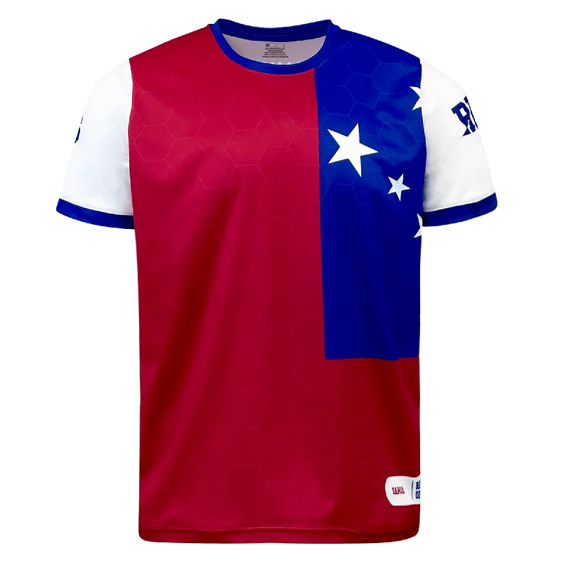 Men's Custom - Printed Baseball Jerseys with Player Names and Numbers for Personalized StyleNations of Rugby Samoa Sevens Rugby Flag Jersey