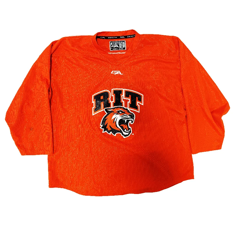 Men's Limited - Edition Cricket Jerseys Commemorating Historic Matches for Die - Hard Cricket LoversNCAA - Used Practice Jersey (Orange) Men's Limited - Edition Cricket Jerseys Commemorating Historic Matches for Die - Hard Cricket LoversNCAA - Used Practice Jersey (Orange)