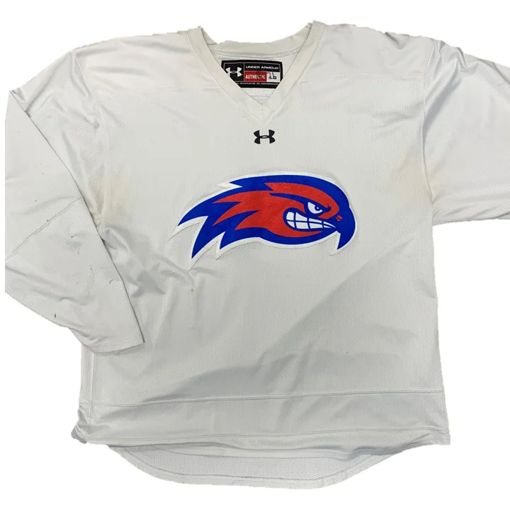 Men's Custom - Embroidered Volleyball Jerseys for Team Uniforms or Personalized GearNCAA - Used Under Armour Practice Jersey (White) Men's Custom - Embroidered Volleyball Jerseys for Team Uniforms or Personalized GearNCAA - Used Under Armour Practice Jersey (White)