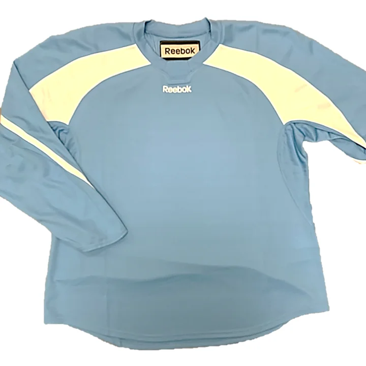Men's Breathable Polyester Running Jerseys in Bright Neon Colors for High - Visibility WorkoutsNew - Reebok Practice Jersey - (Sky Blue) Men's Breathable Polyester Running Jerseys in Bright Neon Colors for High - Visibility WorkoutsNew - Reebok Practice Jersey - (Sky Blue)