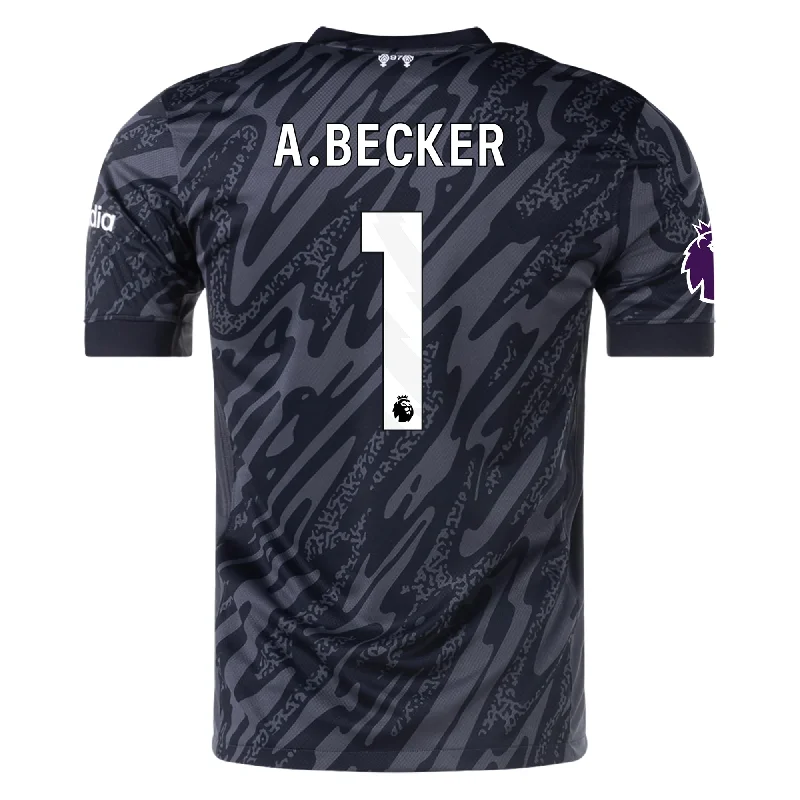 Men's Throwback Tennis Jerseys Inspired by Iconic Matches and PlayersNike Liverpool Allison Becker Goalkeeper Jersey w/ EPL Patch 24/25 (Anthracite/Black)