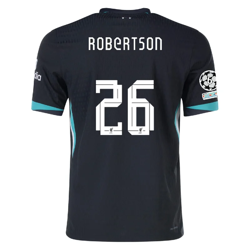 Men's Football Jerseys with Embroidered Club Badges for a Premium and Authentic AppealNike Liverpool Authentic Andy Robertson Away Jersey w/ Champions League 24/25 (Night Forest/Washed Teal) Men's Football Jerseys with Embroidered Club Badges for a Premium and Authentic AppealNike Liverpool Authentic Andy Robertson Away Jersey w/ Champions League 24/25 (Night Forest/Washed Teal)