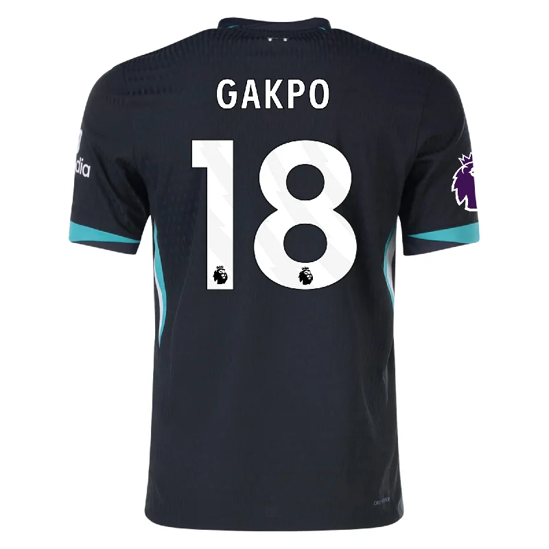 Men's Moisture - Wicking Lacrosse Jerseys with Mesh Panels for Optimal Performance on the FieldNike Liverpool Authentic Cody Gakpo Away Jersey w/ EPL Patch 24/25 (Night Forest/Washed Teal) Men's Moisture - Wicking Lacrosse Jerseys with Mesh Panels for Optimal Performance on the FieldNike Liverpool Authentic Cody Gakpo Away Jersey w/ EPL Patch 24/25 (Night Forest/Washed Teal)