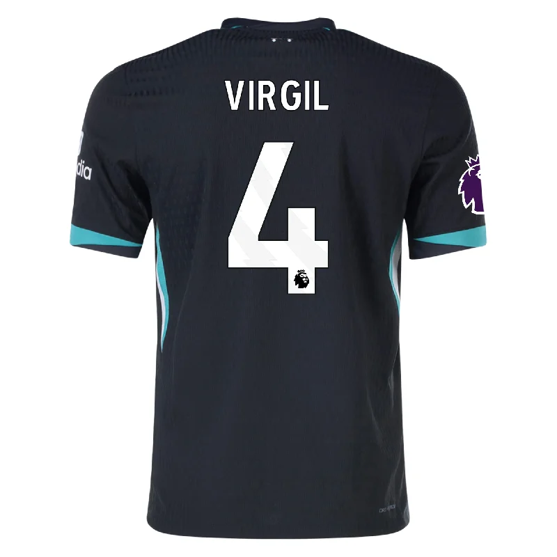Men's Custom - Printed Baseball Jerseys with Player Names and Numbers for Personalized StyleNike Liverpool Authentic Virgil Van Dijk Away Jersey w/ EPL Patch 24/25 (Night Forest/Washed Teal) Men's Custom - Printed Baseball Jerseys with Player Names and Numbers for Personalized StyleNike Liverpool Authentic Virgil Van Dijk Away Jersey w/ EPL Patch 24/25 (Night Forest/Washed Teal)