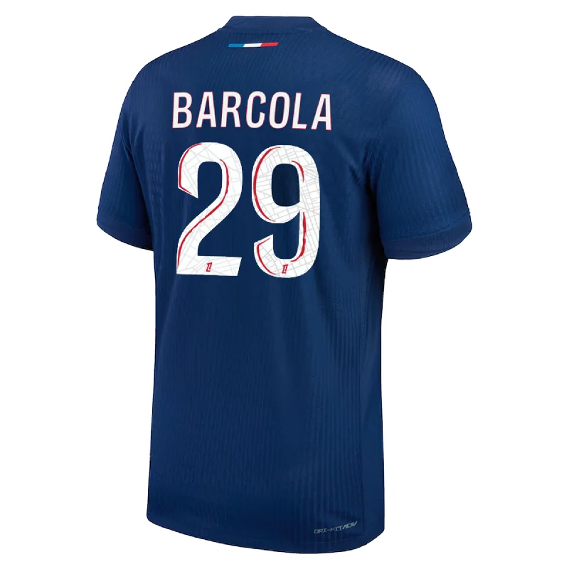 Men's Authentic Soccer Jerseys of National Teams for International Football EventsNike Paris Saint-Germain Match Authentic Bradley Barcola Home Jersey 24/25 (Midnight Navy/White) Men's Authentic Soccer Jerseys of National Teams for International Football EventsNike Paris Saint-Germain Match Authentic Bradley Barcola Home Jersey 24/25 (Midnight Navy/White)