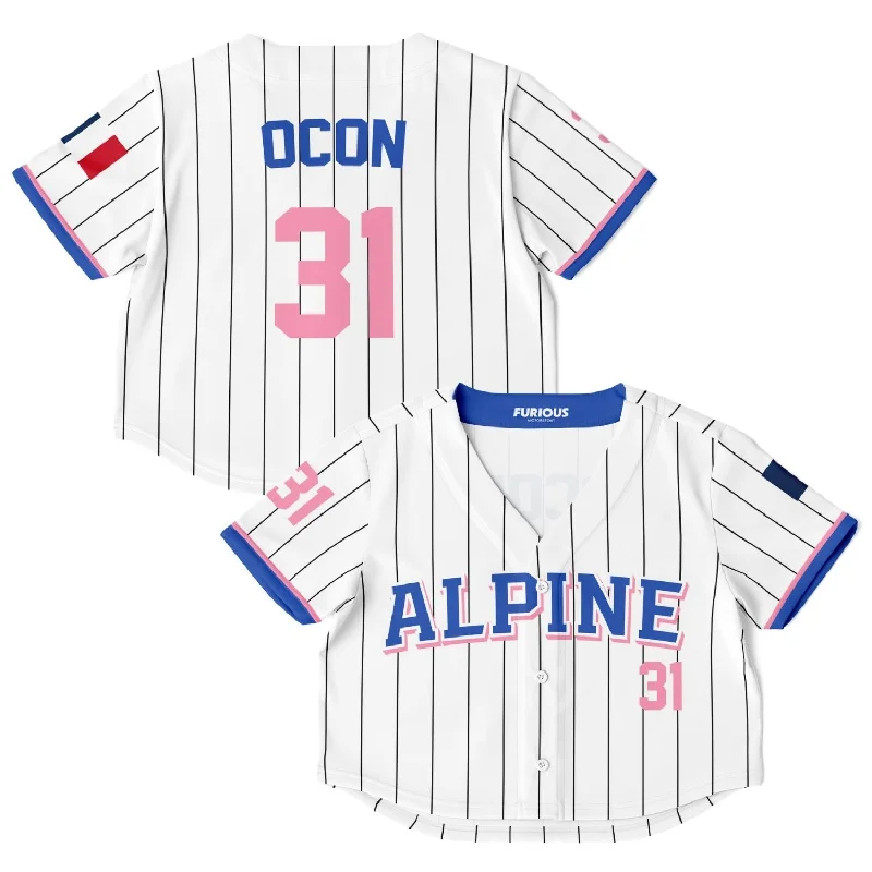 Men's Custom - Printed Baseball Jerseys with Player Names and Numbers for Personalized StyleOcon - Home Crop Top Jersey Men's Custom - Printed Baseball Jerseys with Player Names and Numbers for Personalized StyleOcon - Home Crop Top Jersey