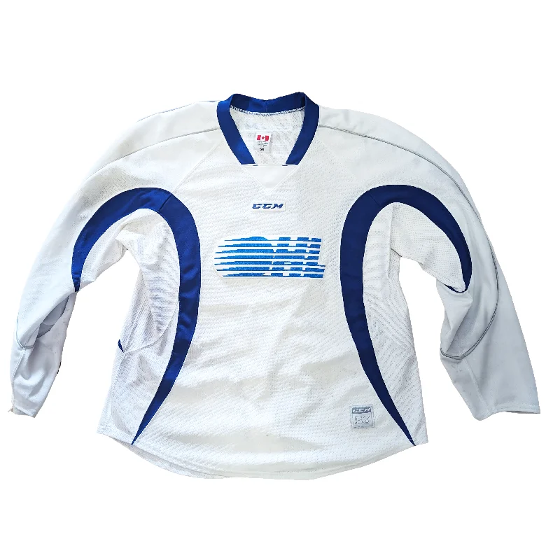 Men's Throwback Tennis Jerseys Inspired by Iconic Matches and PlayersOHL - Used CCM Practice Jersey (White/Blue)