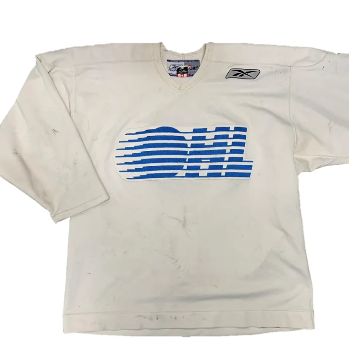 Men's Custom - Printed Baseball Jerseys with Player Names and Numbers for Personalized StyleOHL - Used Reebok Practice Jersey (White) Men's Custom - Printed Baseball Jerseys with Player Names and Numbers for Personalized StyleOHL - Used Reebok Practice Jersey (White)