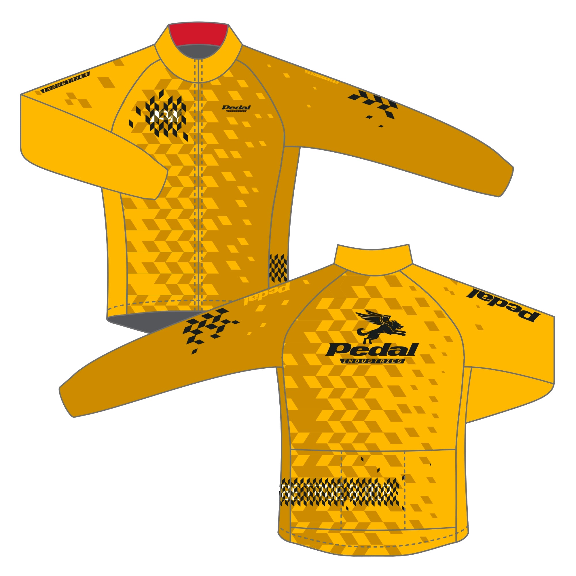 Men's Moisture - Wicking Golf Jerseys with UV Protection for Comfortable Rounds on the CoursePEDAL Industries Classic GOLD 2023 PRO JERSEY – Long Sleeve 2.0 Men's Moisture - Wicking Golf Jerseys with UV Protection for Comfortable Rounds on the CoursePEDAL Industries Classic GOLD 2023 PRO JERSEY – Long Sleeve 2.0