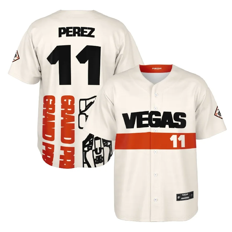 Men's Vintage American Football Jerseys of Legendary Teams for Collectors and FansPerez - Vegas Street Circuit Jersey