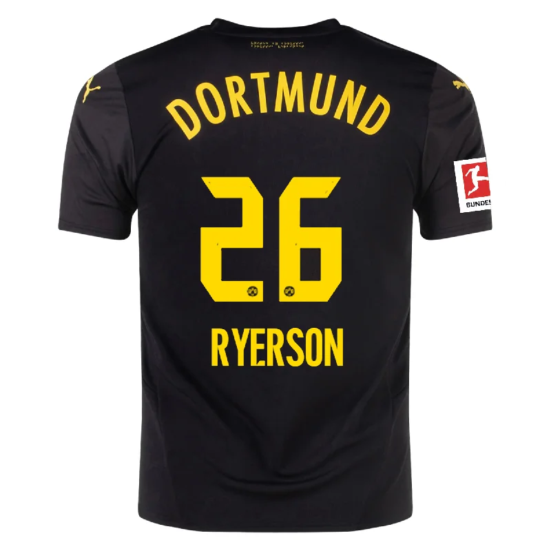 Men's Sustainable Organic Cotton Rugby Jerseys for Eco - Conscious Sports EnthusiastsPuma Borussia Dortmund Julian Ryerson Away Jersey w/ Bundesliga Patch 24/25 (Puma Black/Faster Yellow) Men's Sustainable Organic Cotton Rugby Jerseys for Eco - Conscious Sports EnthusiastsPuma Borussia Dortmund Julian Ryerson Away Jersey w/ Bundesliga Patch 24/25 (Puma Black/Faster Yellow)