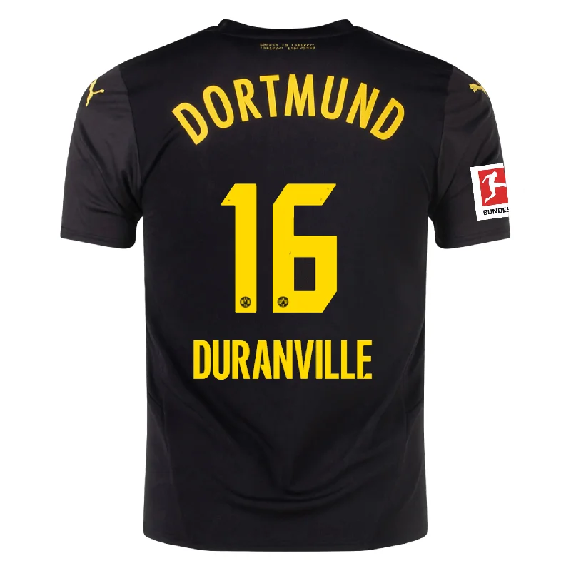 Men's Vintage American Football Jerseys of Legendary Teams for Collectors and FansPuma Borussia Dortmund Julien Duranville Away Jersey w/ Bundesliga Patch 24/25 (Puma Black/Faster Yellow) Men's Vintage American Football Jerseys of Legendary Teams for Collectors and FansPuma Borussia Dortmund Julien Duranville Away Jersey w/ Bundesliga Patch 24/25 (Puma Black/Faster Yellow)