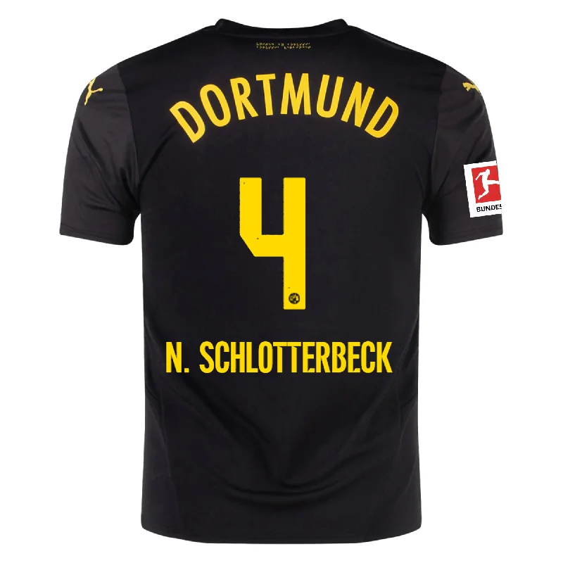 Men's Throwback Rugby Jerseys of Historic Matches and Teams for Rugby History BuffsPuma Borussia Dortmund Nico Schlotterbeck Away Jersey w/ Bundesliga Patch 24/25 (Puma Black/Faster Yellow) Men's Throwback Rugby Jerseys of Historic Matches and Teams for Rugby History BuffsPuma Borussia Dortmund Nico Schlotterbeck Away Jersey w/ Bundesliga Patch 24/25 (Puma Black/Faster Yellow)