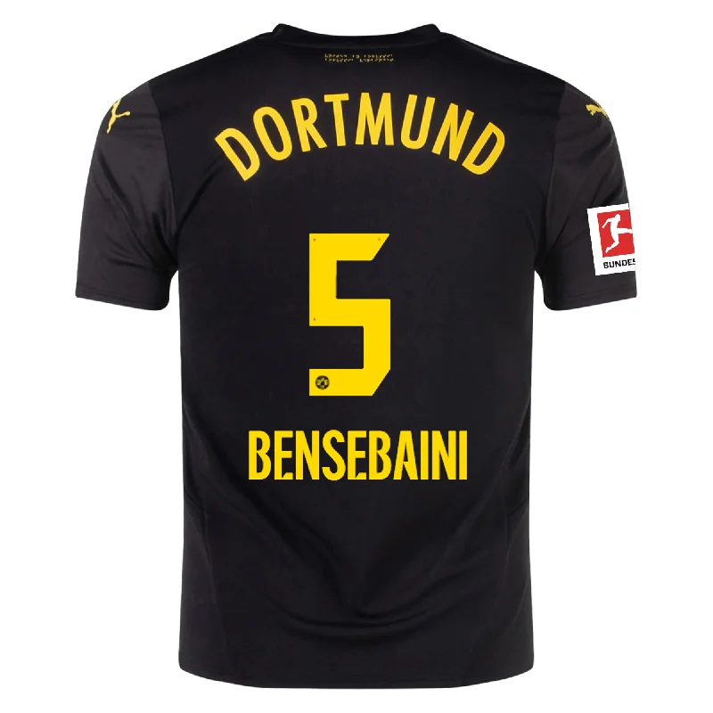 Men's Custom - Embroidered Volleyball Jerseys for Team Uniforms or Personalized GearPuma Borussia Dortmund Ramy Bensebaini Away Jersey w/ Bundesliga Patch 24/25 (Puma Black/Faster Yellow) Men's Custom - Embroidered Volleyball Jerseys for Team Uniforms or Personalized GearPuma Borussia Dortmund Ramy Bensebaini Away Jersey w/ Bundesliga Patch 24/25 (Puma Black/Faster Yellow)