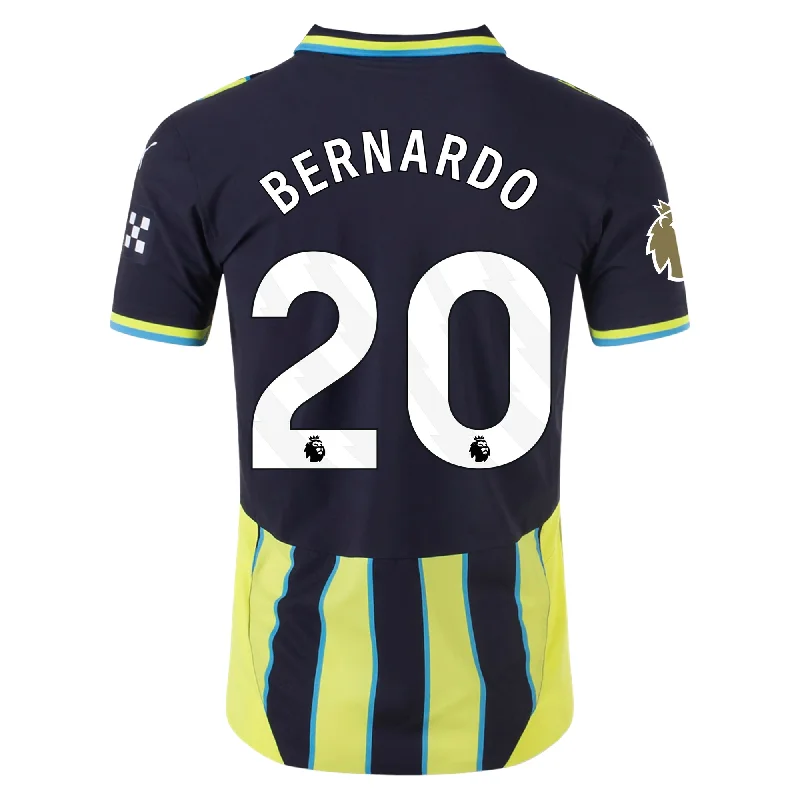 Men's Authentic Soccer Jerseys of National Teams for International Football EventsPuma Manchester City Authentic Bernardo Silva Away Jersey w/ EPL + Club World Cup Patch 24/25 (New Navy/Yellow Glow) Men's Authentic Soccer Jerseys of National Teams for International Football EventsPuma Manchester City Authentic Bernardo Silva Away Jersey w/ EPL + Club World Cup Patch 24/25 (New Navy/Yellow Glow)