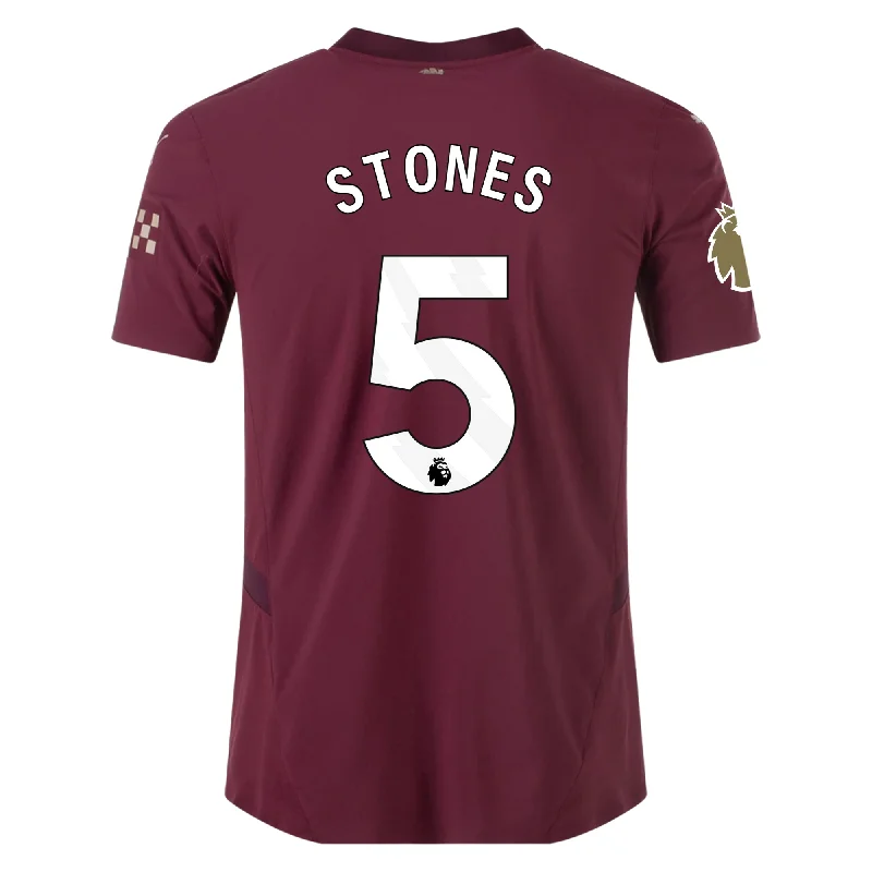 Men's Moisture - Wicking Golf Jerseys with UV Protection for Comfortable Rounds on the CoursePuma Manchester City Authentic John Stones Third Jersey w/ EPL + Club World Cup Patch 24/25 (Dark Jasper) Men's Moisture - Wicking Golf Jerseys with UV Protection for Comfortable Rounds on the CoursePuma Manchester City Authentic John Stones Third Jersey w/ EPL + Club World Cup Patch 24/25 (Dark Jasper)