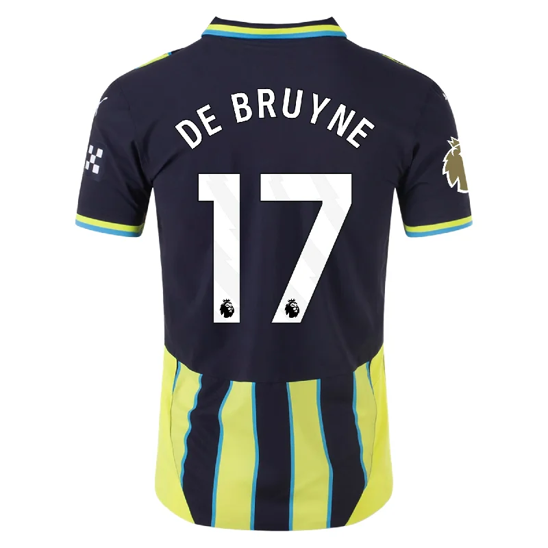Men's Basketball Jerseys with Signature Player Logos for a Fan - Favorite LookPuma Manchester City Authentic Kevin De Bruyne Away Jersey w/ EPL + Club World Cup Patch 24/25 (New Navy/Yellow Glow) Men's Basketball Jerseys with Signature Player Logos for a Fan - Favorite LookPuma Manchester City Authentic Kevin De Bruyne Away Jersey w/ EPL + Club World Cup Patch 24/25 (New Navy/Yellow Glow)