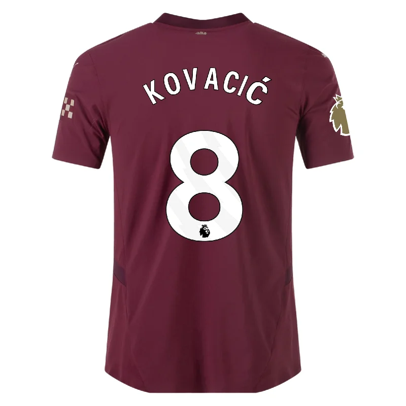 Men's Moisture - Wicking Lacrosse Jerseys with Mesh Panels for Optimal Performance on the FieldPuma Manchester City Authentic Mateo Kovačić Third Jersey w/ EPL + Club World Cup Patch 24/25 (Dark Jasper) Men's Moisture - Wicking Lacrosse Jerseys with Mesh Panels for Optimal Performance on the FieldPuma Manchester City Authentic Mateo Kovačić Third Jersey w/ EPL + Club World Cup Patch 24/25 (Dark Jasper)