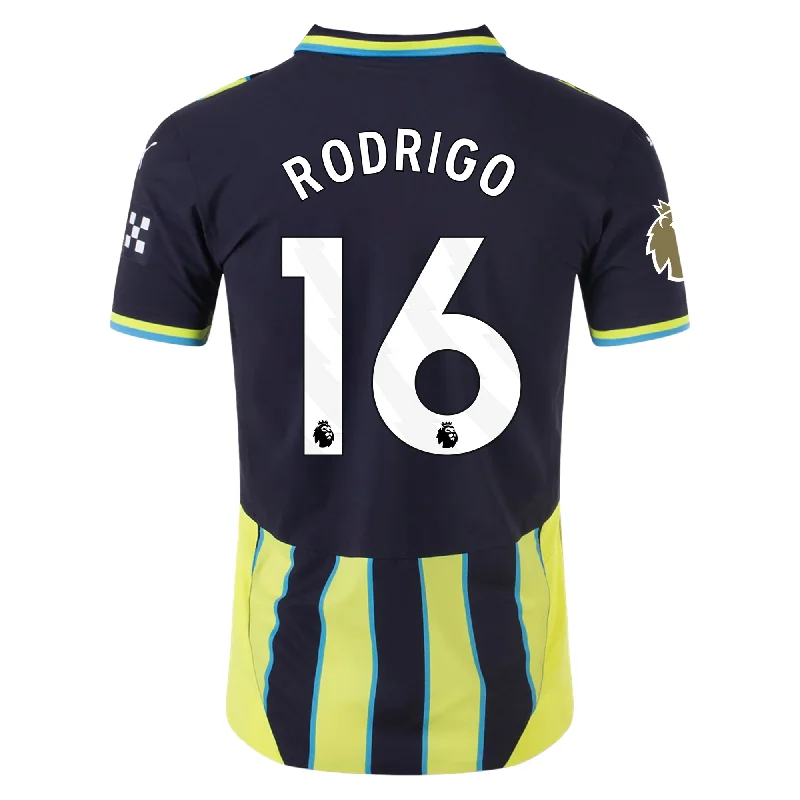 Men's Limited - Release American Football Jerseys of Rookie Stars for Early Adopters and FansPuma Manchester City Authentic Rodrigo Away Jersey w/ EPL + Club World Cup Patch 24/25 (New Navy/Yellow Glow) Men's Limited - Release American Football Jerseys of Rookie Stars for Early Adopters and FansPuma Manchester City Authentic Rodrigo Away Jersey w/ EPL + Club World Cup Patch 24/25 (New Navy/Yellow Glow)