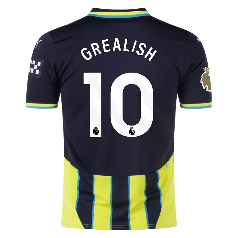 Men's Retro Soccer Jerseys of Famous Clubs from the 90s for Nostalgic Football EnthusiastsPuma Manchester City Jack Grealish Away Jersey w/ EPL + Club World Cup Patch 24/25 (New Navy/Yellow Glow) Men's Retro Soccer Jerseys of Famous Clubs from the 90s for Nostalgic Football EnthusiastsPuma Manchester City Jack Grealish Away Jersey w/ EPL + Club World Cup Patch 24/25 (New Navy/Yellow Glow)