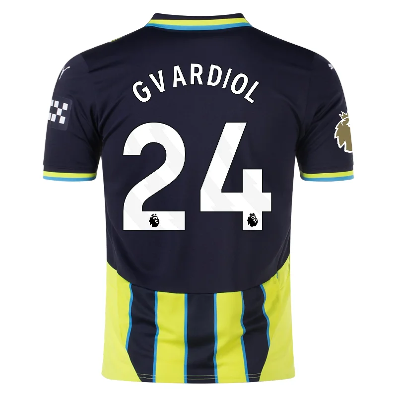 Men's Custom - Embroidered Volleyball Jerseys for Team Uniforms or Personalized GearPuma Manchester City Joško Gvardiol Away Jersey w/ EPL + Club World Cup Patch 24/25 (New Navy/Yellow Glow) Men's Custom - Embroidered Volleyball Jerseys for Team Uniforms or Personalized GearPuma Manchester City Joško Gvardiol Away Jersey w/ EPL + Club World Cup Patch 24/25 (New Navy/Yellow Glow)