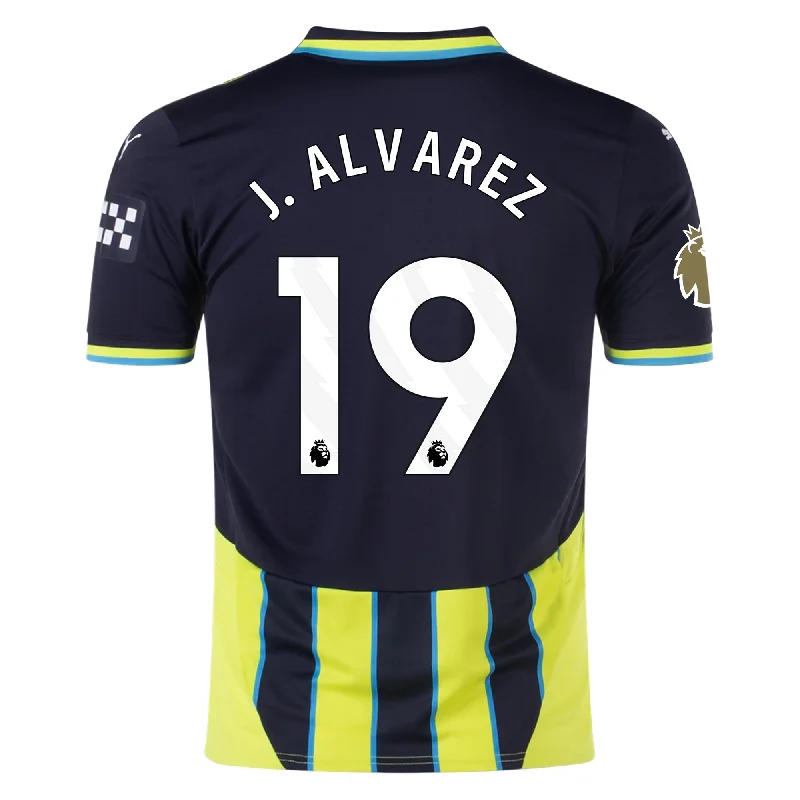 Men's Throwback Rugby Jerseys of Historic Matches and Teams for Rugby History BuffsPuma Manchester City Julian Alvarez Away Jersey w/ EPL + Club World Cup Patch 24/25 (New Navy/Yellow Glow) Men's Throwback Rugby Jerseys of Historic Matches and Teams for Rugby History BuffsPuma Manchester City Julian Alvarez Away Jersey w/ EPL + Club World Cup Patch 24/25 (New Navy/Yellow Glow)