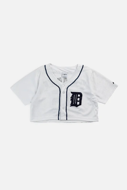 Men's Custom - Printed Baseball Jerseys with Player Names and Numbers for Personalized StyleRework Crop Detroit Tigers MLB Jersey - S Men's Custom - Printed Baseball Jerseys with Player Names and Numbers for Personalized StyleRework Crop Detroit Tigers MLB Jersey - S