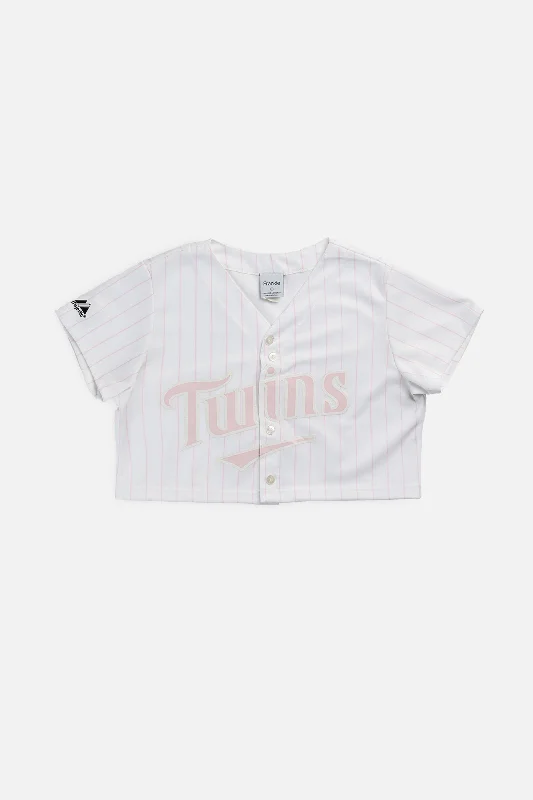 Men's Limited - Release American Football Jerseys of Rookie Stars for Early Adopters and FansRework Crop Minnesota Twins MLB Jersey - M Men's Limited - Release American Football Jerseys of Rookie Stars for Early Adopters and FansRework Crop Minnesota Twins MLB Jersey - M